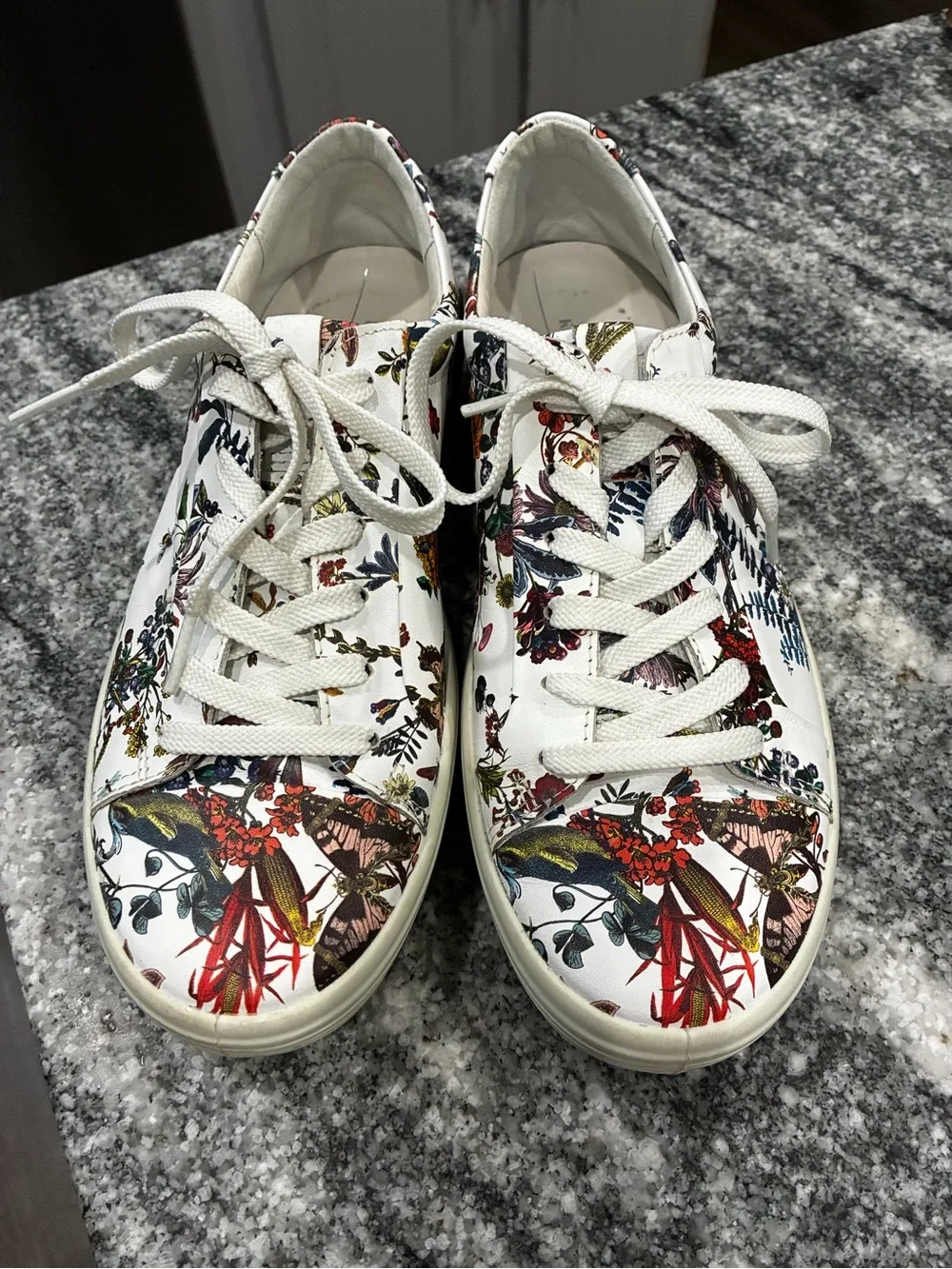 ECCO  x Kristjana S. Williams Soft 7 Floral Leather Sneakers
